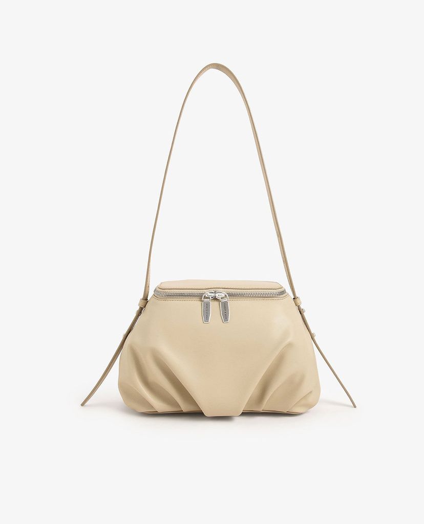 CHARLES & KEITH - Túi đeo vai phom chữ nhật Quilted