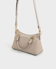 CHARLES & KEITH - Túi đeo vai nữ chữ nhật Double Handle