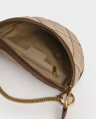CHARLES & KEITH - Túi đeo chéo nữ hình bán nguyệt Half Moon