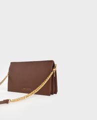 CHARLES & KEITH - Ví cầm tay nữ phom chữ nhật Quilted