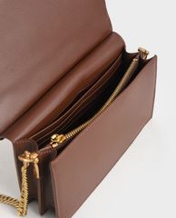 CHARLES & KEITH - Ví cầm tay nữ phom chữ nhật Quilted