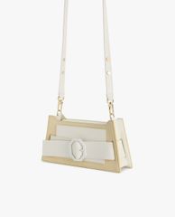 PEDRO - Túi đeo vai nữ hình thang Octagon Buckled Leather