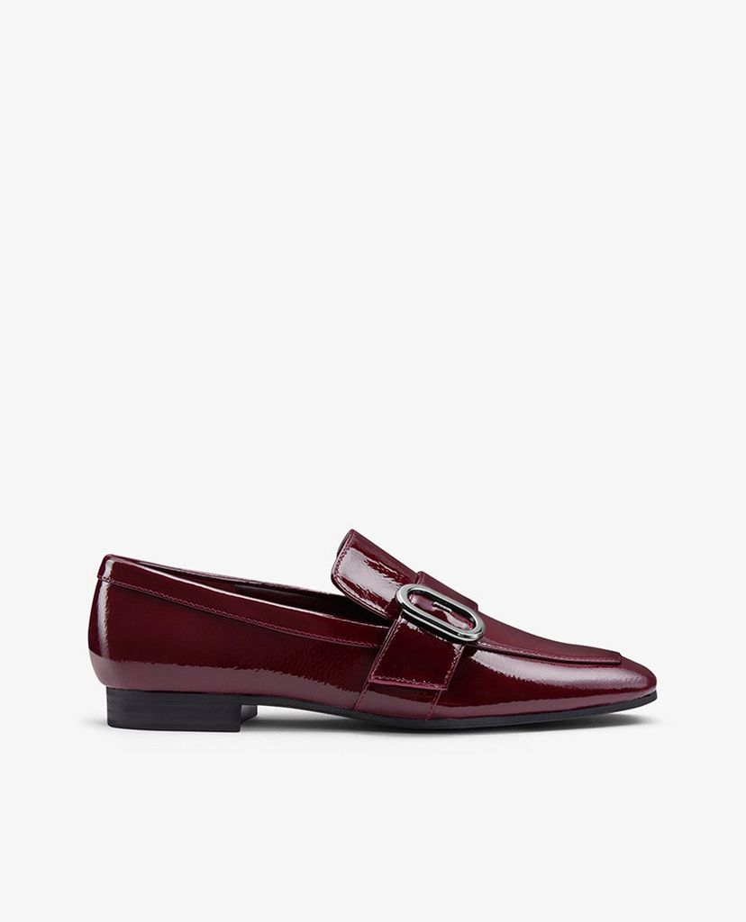 PEDRO - Giày đế bệt nữ mũi nhọn Buckle Square Toe Patent