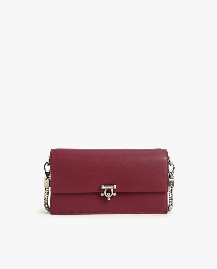 CHARLES & KEITH - Ví cầm tay nữ chữ nhật Two Tone Metallic Accent