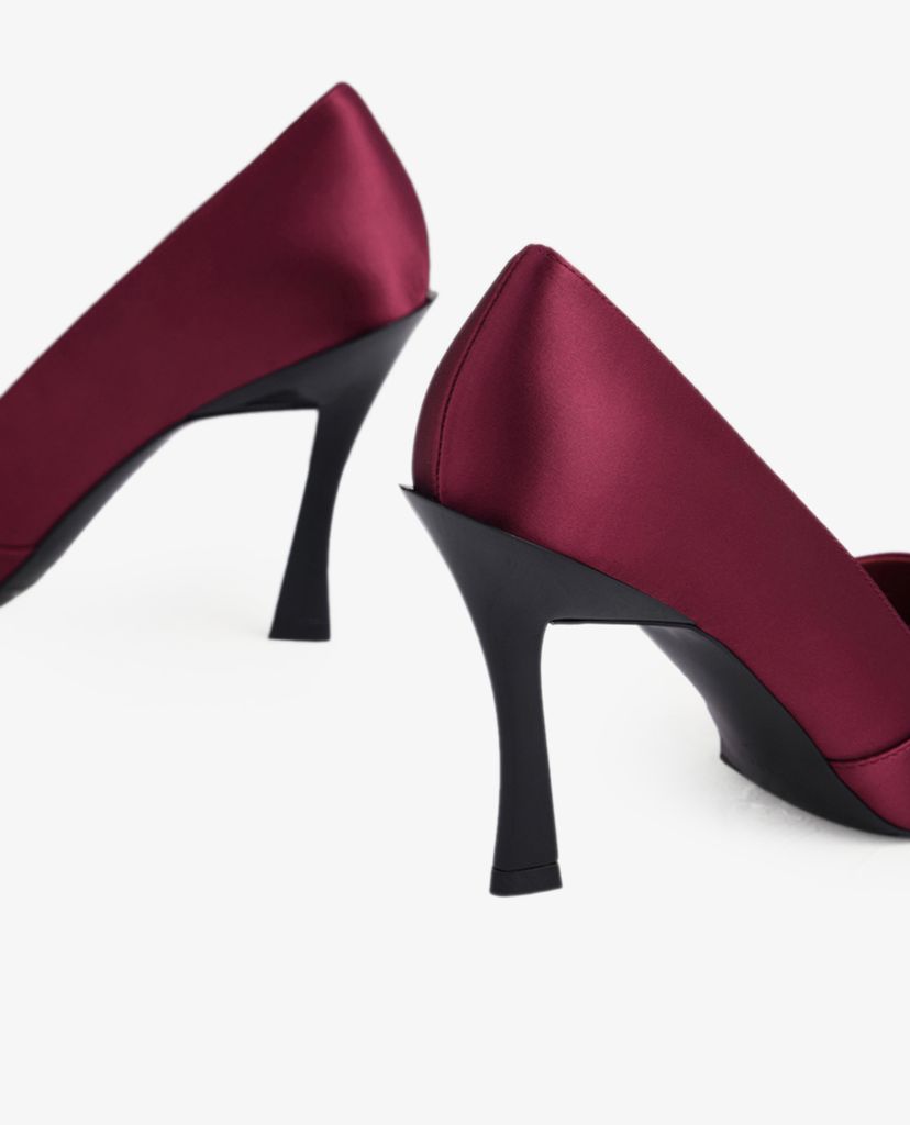 PEDRO - Giày cao gót mũi nhọn Satin Pumps In Curved