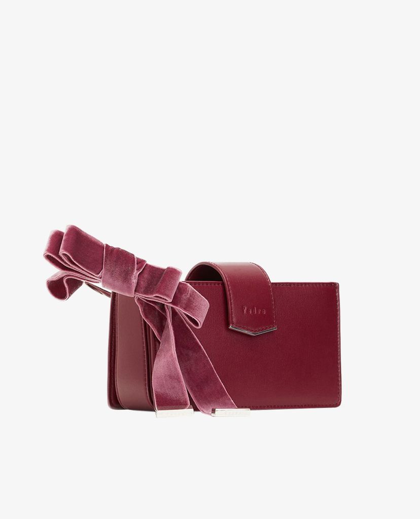 PEDRO - Túi đeo vai Velvet Bow Detail