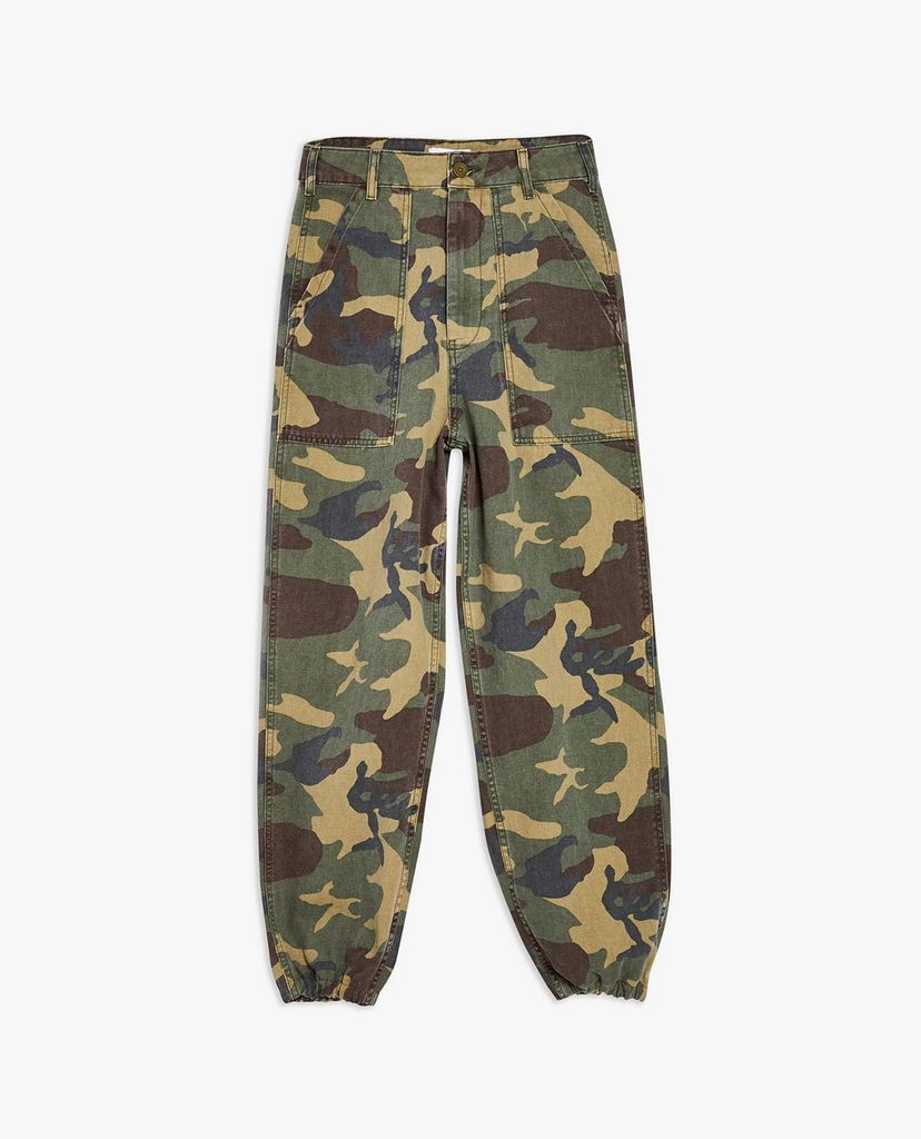 TOPSHOP - Quần kiểu nữ Camouflage Cuffed Utility Cargo
