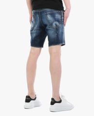 DSQUARED2 - Quần shorts jeans nam denim rách vải thời trang