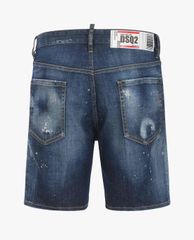 DSQUARED2 - Quần shorts jeans nam denim rách vải thời trang