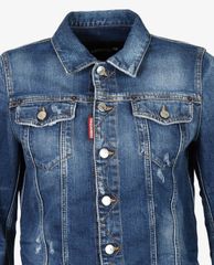 DSQUARED2 - Áo khoác nữ denim cổ điển thời trang