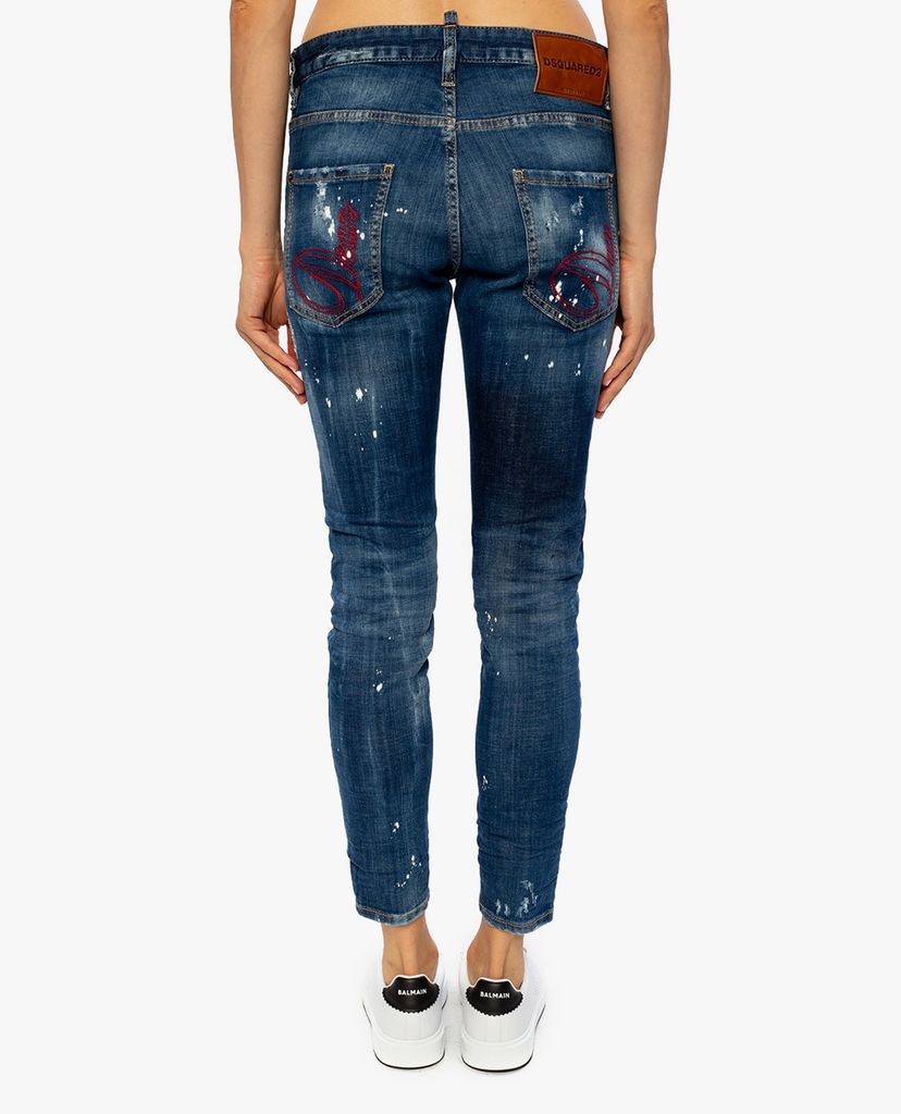 DSQUARED2 - Quần jeans nữ phom skinny Dan