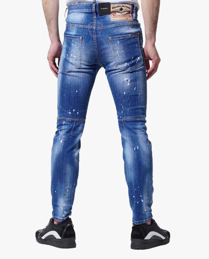 DSQUARED2 - Quần jeans nam phom ôm Bleu