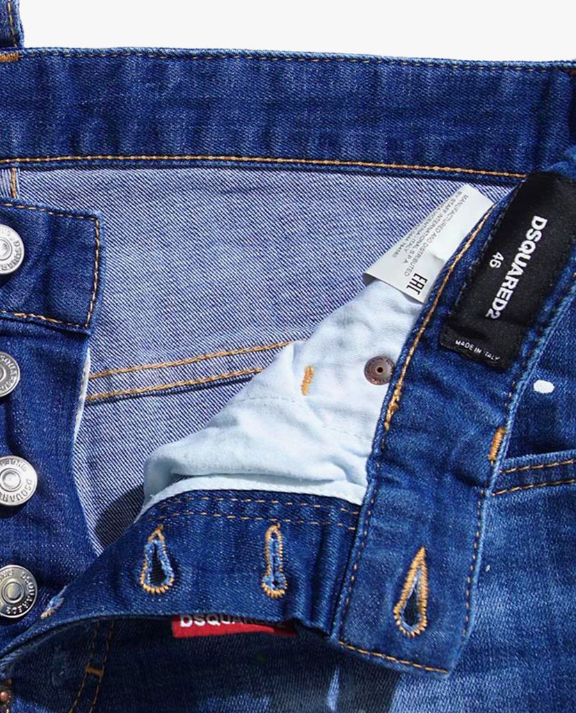DSQUARED2 - Quần jeans nam phom ôm Bleu