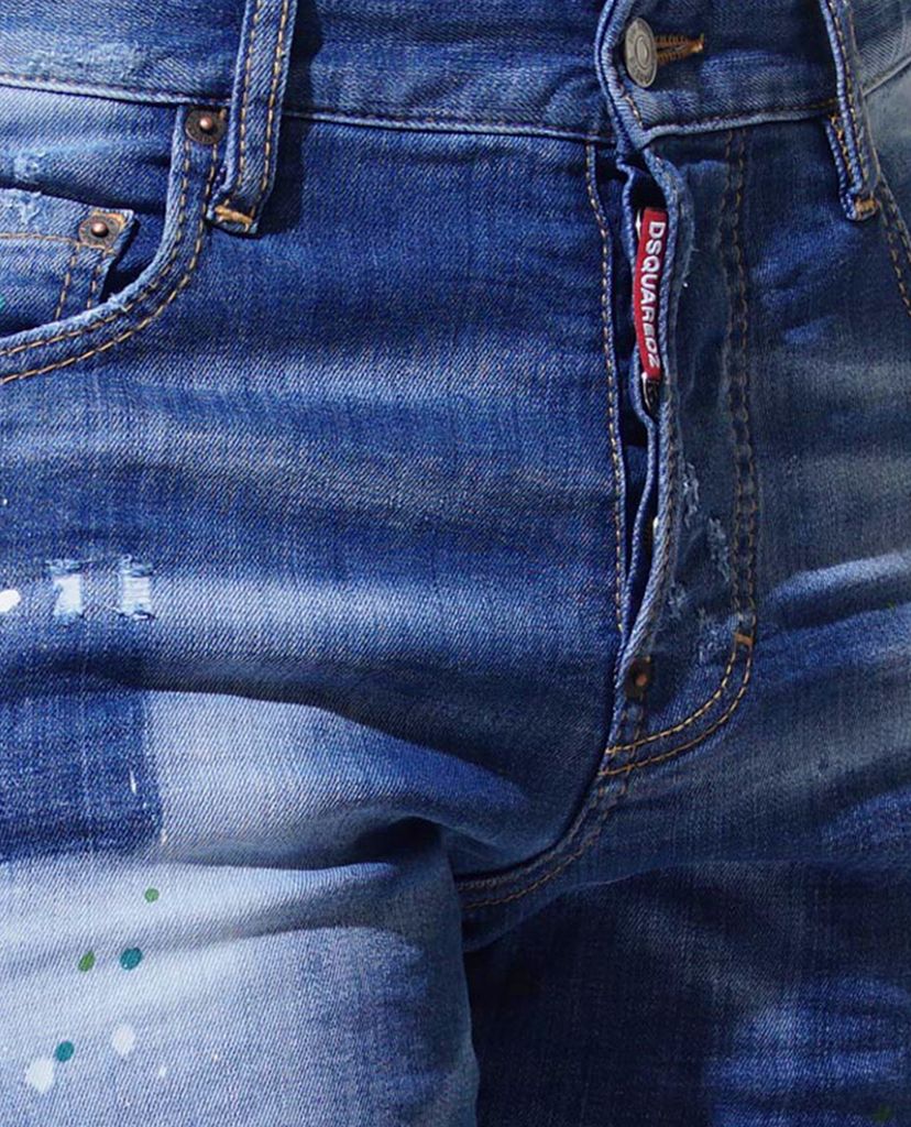 DSQUARED2 - Quần jeans nam phom ôm Bleu