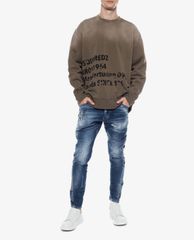 DSQUARED2 - Quần jeans nam denim wash bạc Classic Kenny Twist
