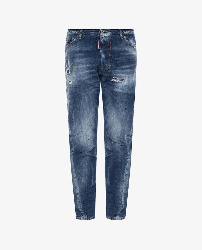 DSQUARED2 - Quần jeans nam denim wash bạc Classic Kenny Twist