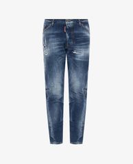 DSQUARED2 - Quần jeans nam denim wash bạc Classic Kenny Twist