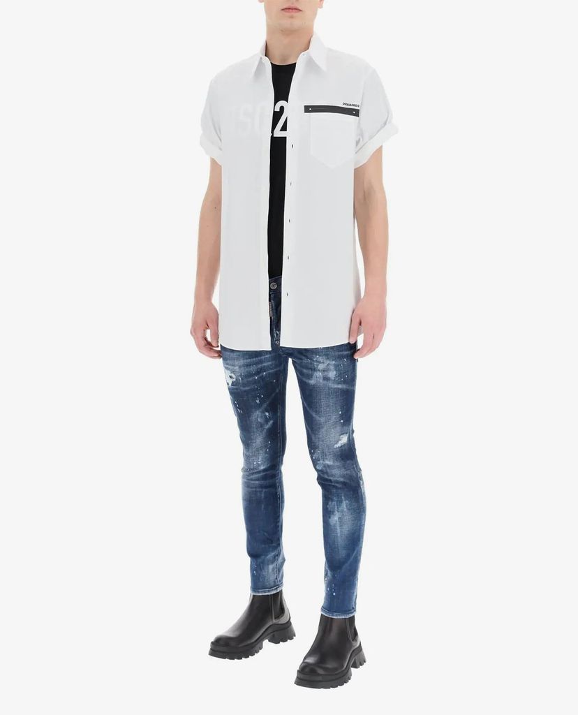 DSQUARED2 - Quần jeans nam phom ôm Skater