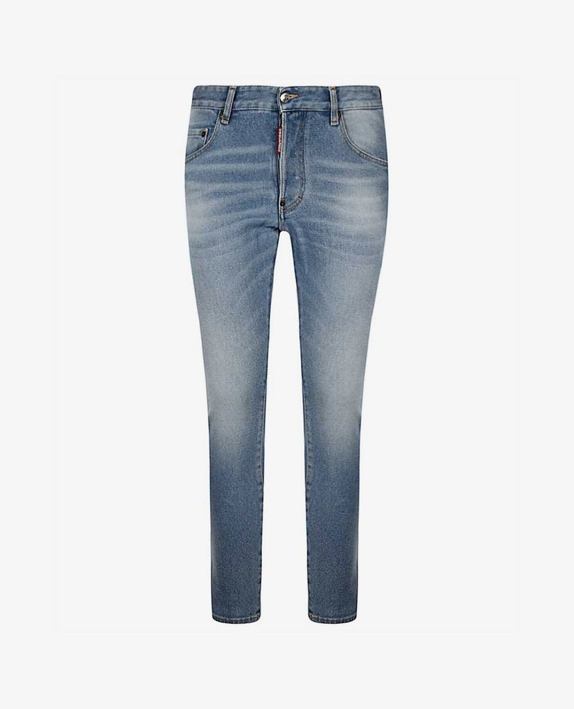 DSQUARED2 - Quần jeans nam denim wash bạc Skater