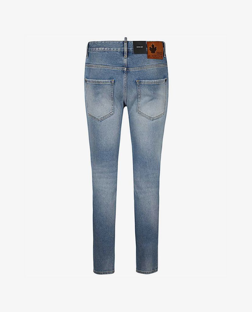 DSQUARED2 - Quần jeans nam denim wash bạc Skater
