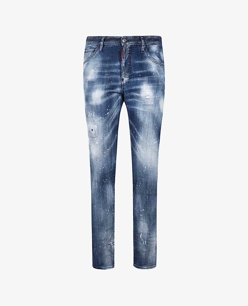 DSQUARED2 - Quần jeans nam ống suông wax bạc Cool Guy