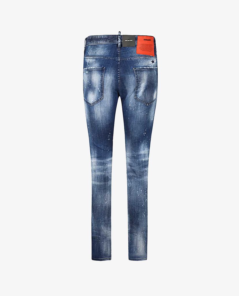 DSQUARED2 - Quần jeans nam ống suông wax bạc Cool Guy