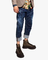 DSQUARED2 - Quần jeans nam xoắn gấu thời trang Combat