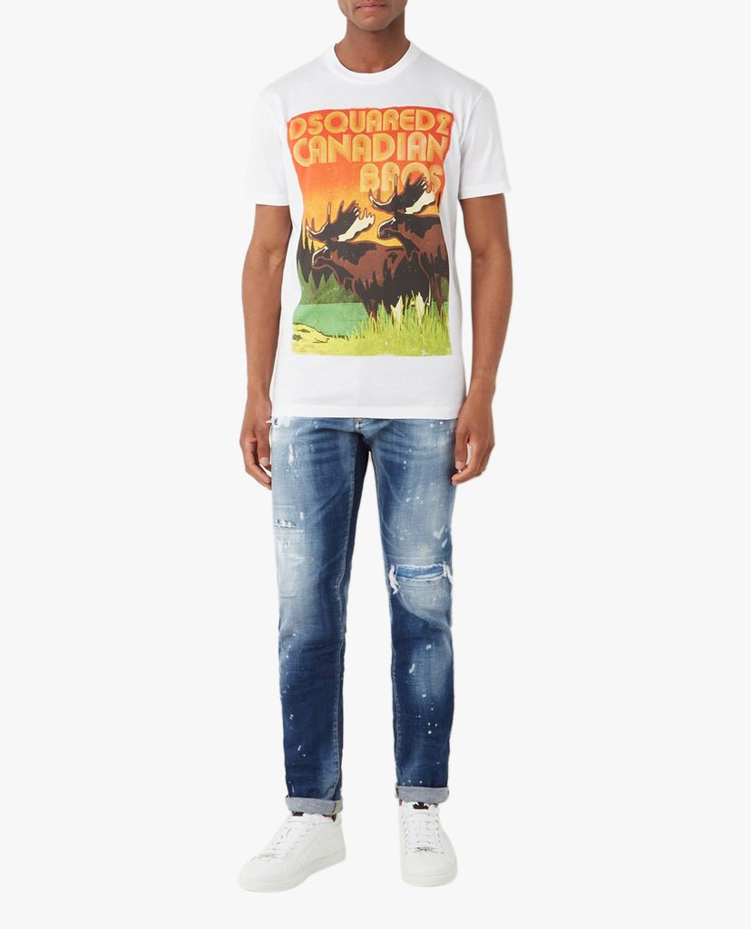 DSQUARED2 - Quần jeans nam rách vải thời trang