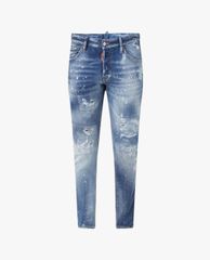 DSQUARED2 - Quần jeans nam phom ôm wash bạc thời trang Cool Guy