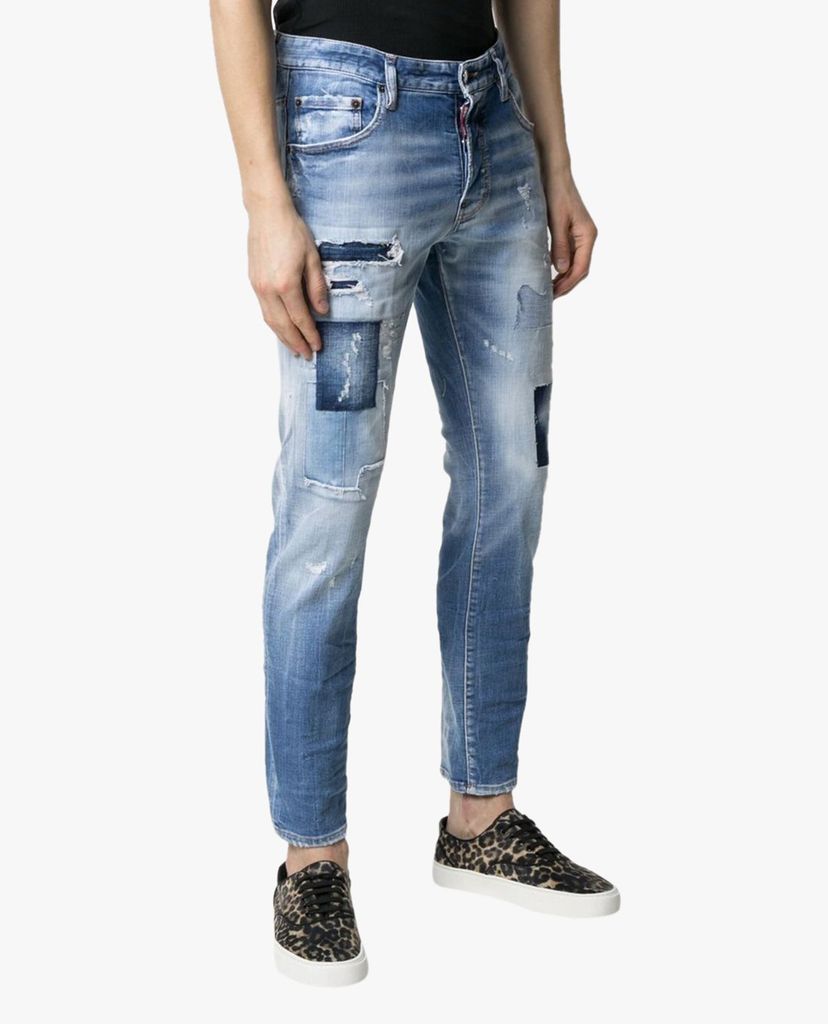 DSQUARED2 - Quần jeans nam denim rách vải cá tính