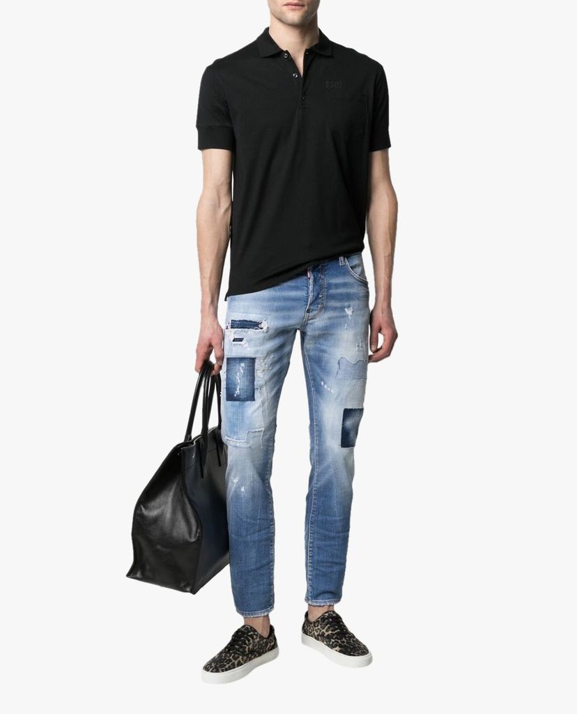 DSQUARED2 - Quần jeans nam denim rách vải cá tính