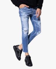 DSQUARED2 - Quần jeans nam phom skinny rách vải thời trang
