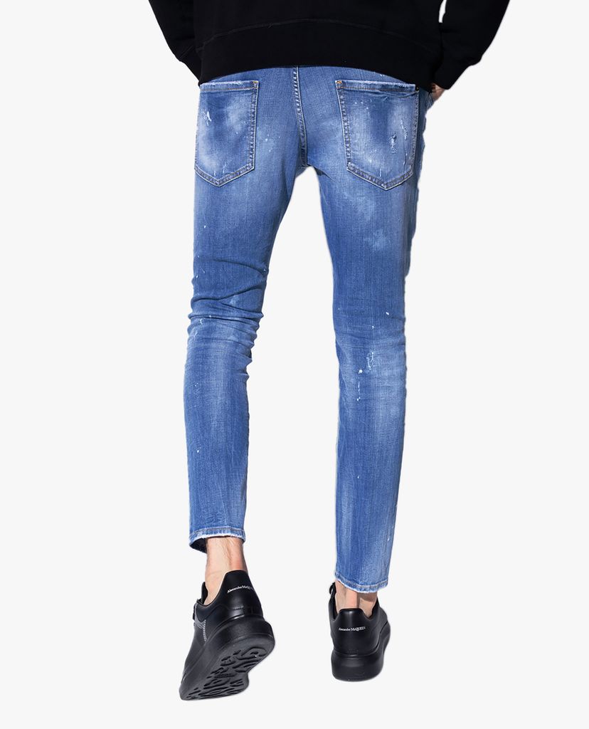 DSQUARED2 - Quần jeans nam phom skinny rách vải thời trang