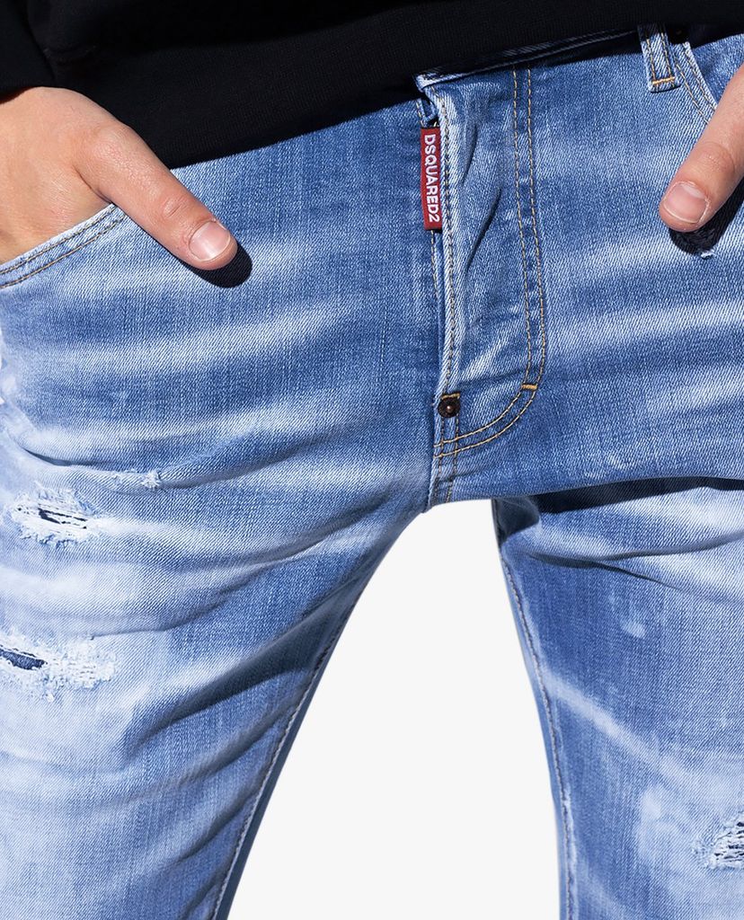 DSQUARED2 - Quần jeans nam phom skinny rách vải thời trang
