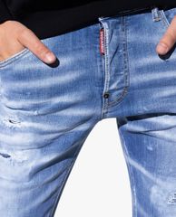 DSQUARED2 - Quần jeans nam phom skinny rách vải thời trang