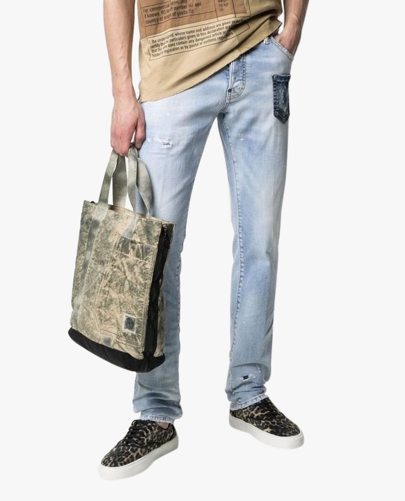 DSQUARED2 - Quần jeans nam denim thời trang Cool Guy Distressed Effect
