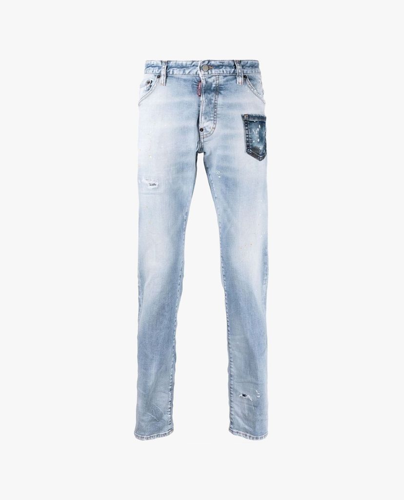 DSQUARED2 - Quần jeans nam denim thời trang Cool Guy Distressed Effect