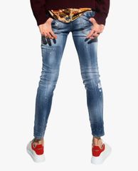 DSQUARED2 - Quần jeans nam skinny rách vải thời trang