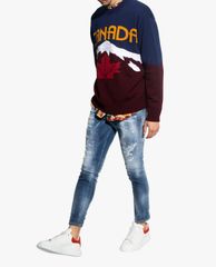 DSQUARED2 - Quần jeans nam skinny rách vải thời trang
