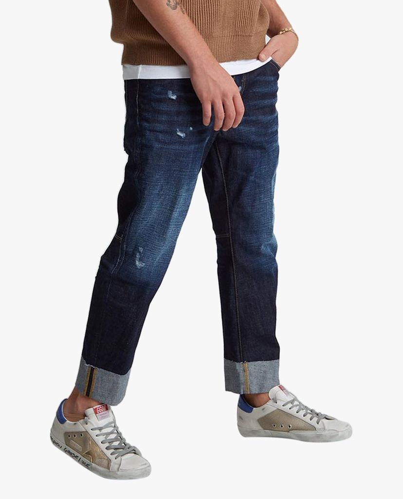 DSQUARED2 - Quần jeans nam xoắn gấu thời trang Turn Up Cuffs Cropped