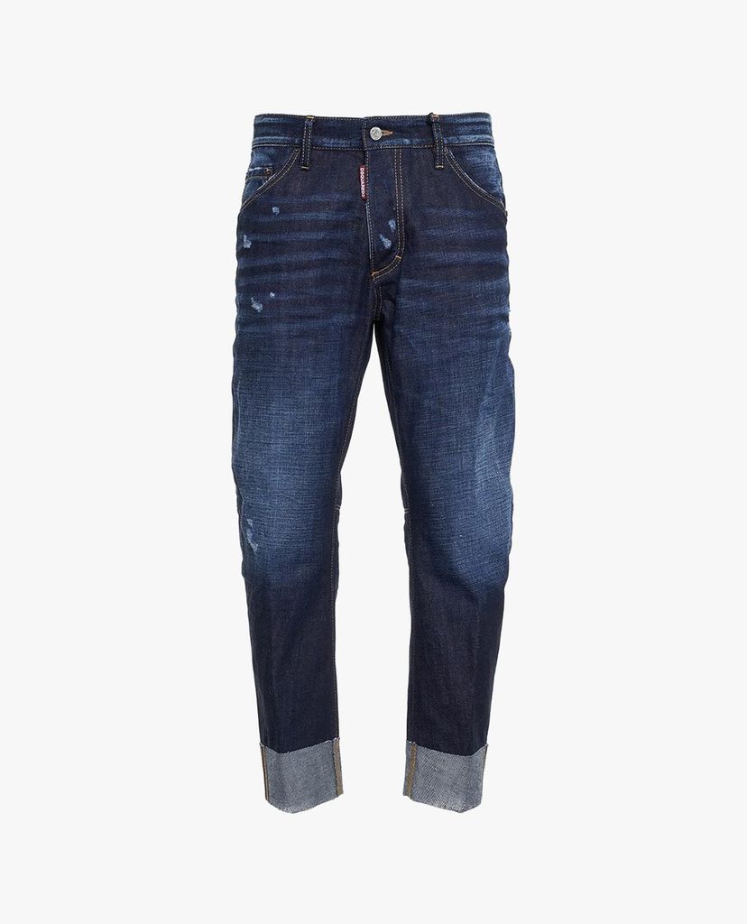 DSQUARED2 - Quần jeans nam xoắn gấu thời trang Turn Up Cuffs Cropped