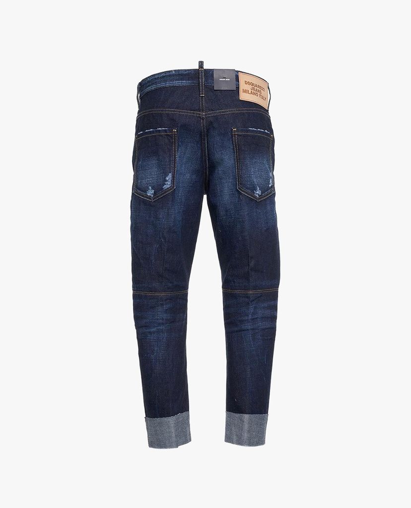 DSQUARED2 - Quần jeans nam xoắn gấu thời trang Turn Up Cuffs Cropped