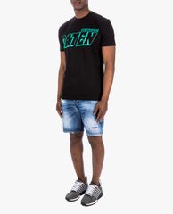 DSQUARED2 - Quần shorts jeans nam wash bạc thời trang