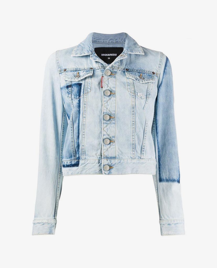 DSQUARED2 - Áo khoác jeans nữ Stonewashed Denim