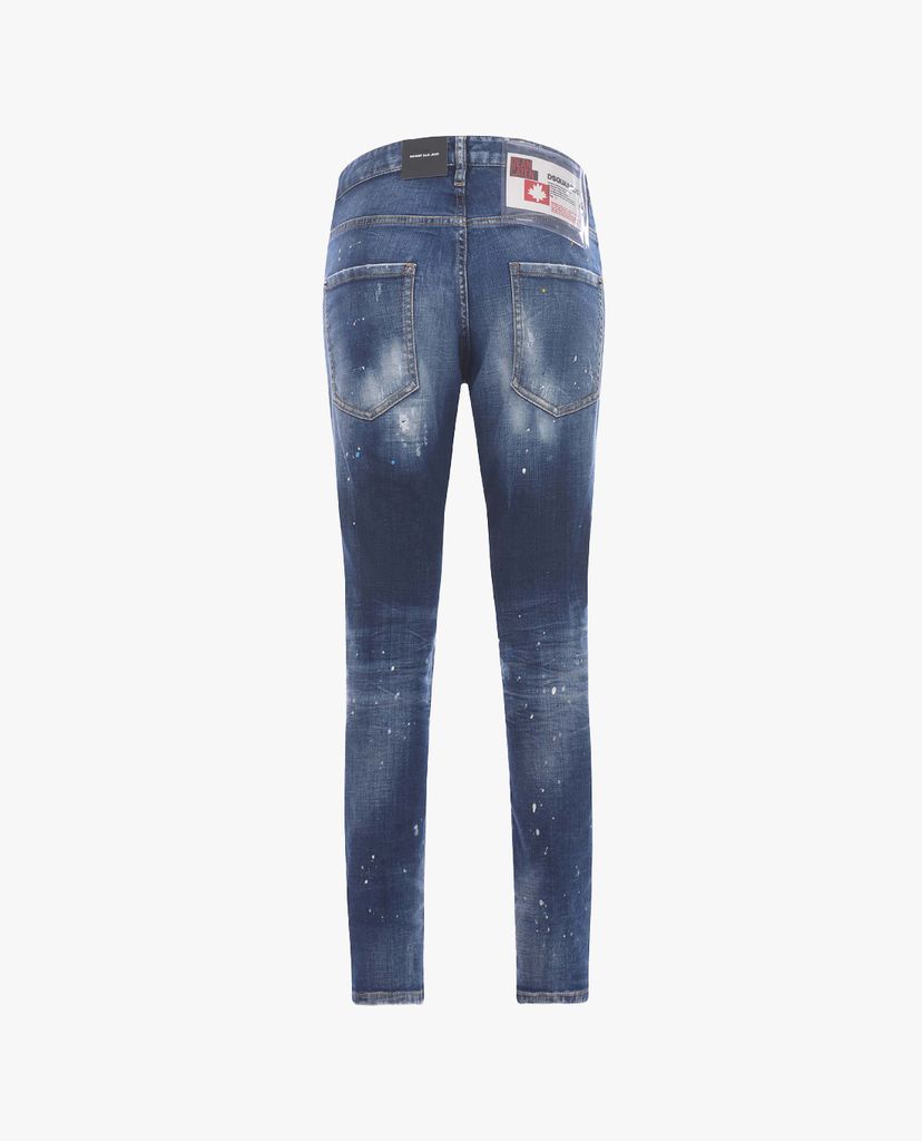 DSQUARED2 - Quần jeans nữ phom ôm wash bạc bui bặm