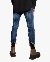 DSQUARED2 - Quần jeans nam phom ôm wash bạc Icon