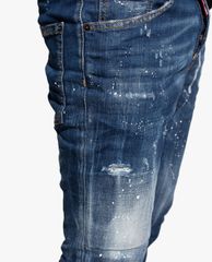 DSQUARED2 - Quần jeans nam phom ôm wash bạc Icon