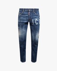 DSQUARED2 - Quần jeans nam phom ôm wash bạc Icon