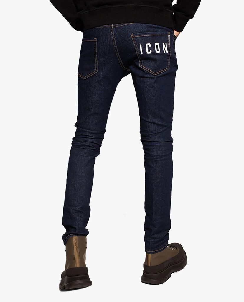 DSQUARED2 - Quần jeans nam phom ôm Icon Dark Wash
