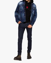 DSQUARED2 - Quần jeans nam phom ôm Icon Dark Wash